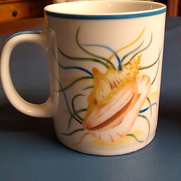 Seashell Mugs National Wildlife Federation Ceramic Cottagecore Beach - Picture 9 of 10